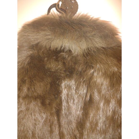 Vintage Reversible Lambskin Coat/Jacket - Brown Brand is S.A. España Piel Sz 10 - Picture 4 of 10